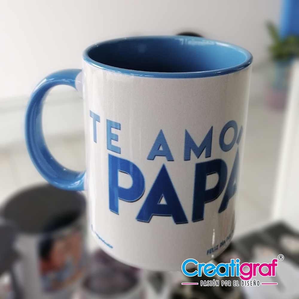 jarro bicolor celeste