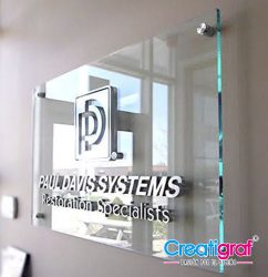 cuadros de vidrio con logo